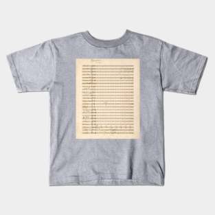 Mahler | The Song of Lament (Das klagende Lied) | Original manuscript score 1 (1 of 2) Kids T-Shirt